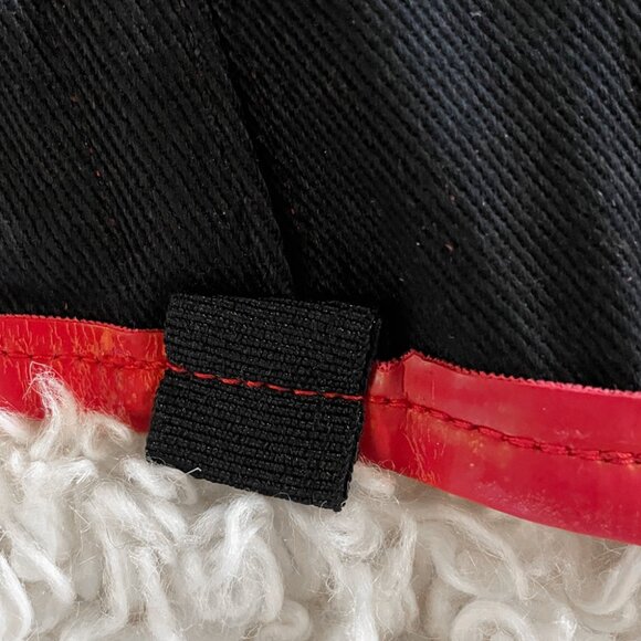 Red & Black PVC Vinyl & Satin Underbust Corset - Picture 7 of 13